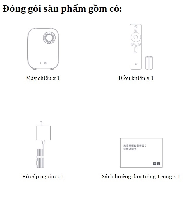 Máy chiếu Xiaomi Mijia Projector Youth Edition 2 MJJGTYDS02FM